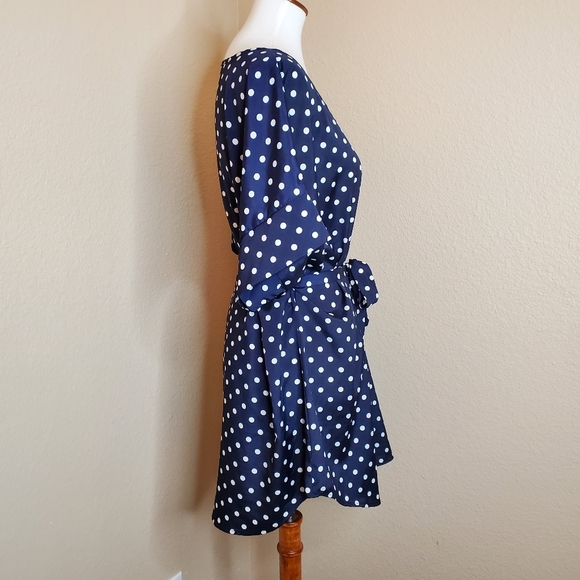 Modcloth Medium Format Memory Tunic in Navy Dots - Picture 3 of 8